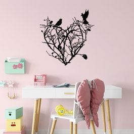 Wallity Bush Hearth - 468 Escultura de Pared de Metal Negra
